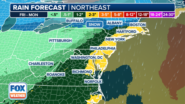 Saturday weather NYC: How much rain to expect from weekend storm