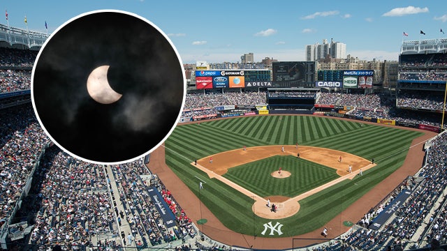 NYC solar eclipse timed perfectly for Yankees home game on April 8