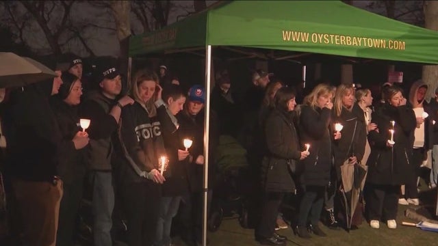 Candlelight vigil held for fallen NYPD officer Jonathan Diller on Long Island