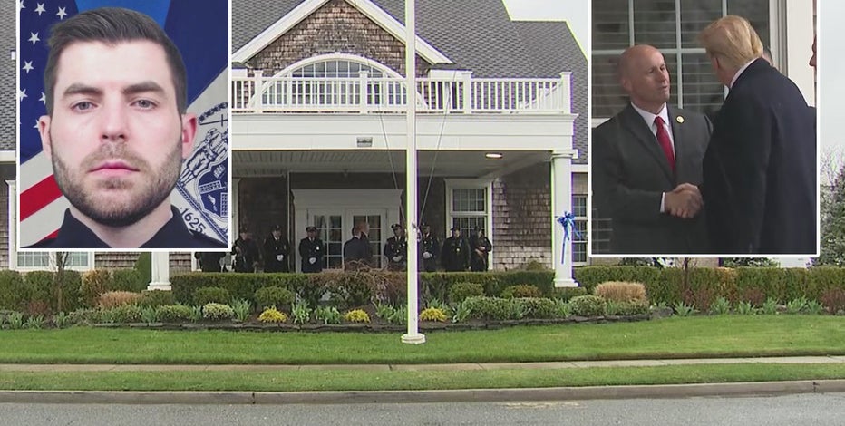 Wake for slain NYPD officer Jonathan Diller; Trump attends