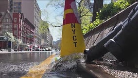 Upper West Side mystery water leak soaks streets, frustrates residents