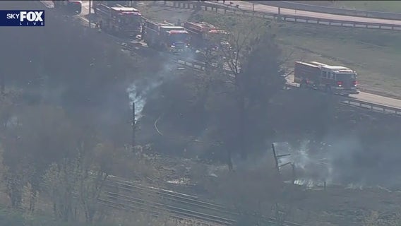 Brush fire near NJ Turnpike causing traffic delays
