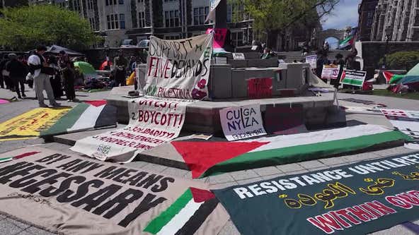 NYC pro-Palestinian demonstrators at Columbia University say they are at impasse with administrators