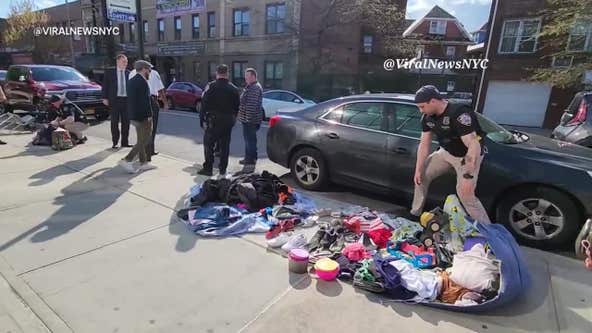 NYPD confiscates stolen merchandise from Queens migrant vendors