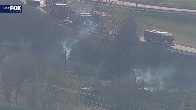 Brush fire near NJ Turnpike causing traffic delays