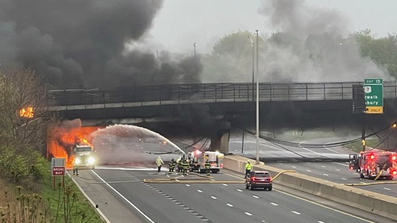 Truck fire on I-95 closes lanes in Connecticut - Vimarsana News