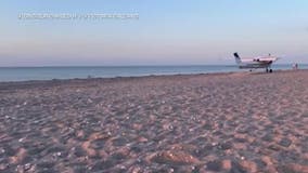 Small airplane makes emergency landing on Long Island beach