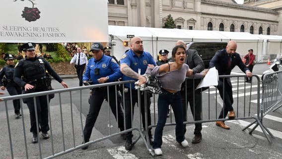 Pro-Palestine protesters attempt to disrupt Met Gala, march in Manhattan