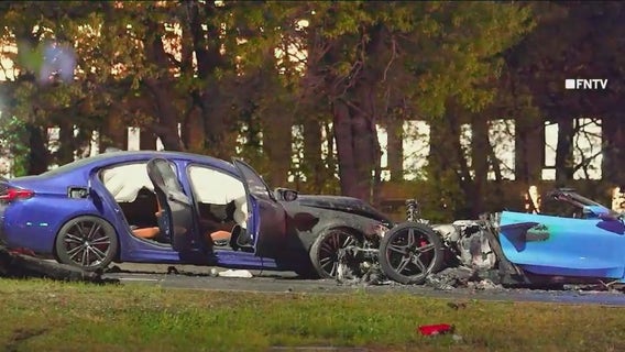 Off-duty firefighter rescues driver from fiery car crash in Brooklyn