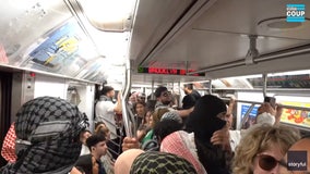 'Raise your hand if you're a Zionist': Pro-Palestinian protesters chant on NYC subway