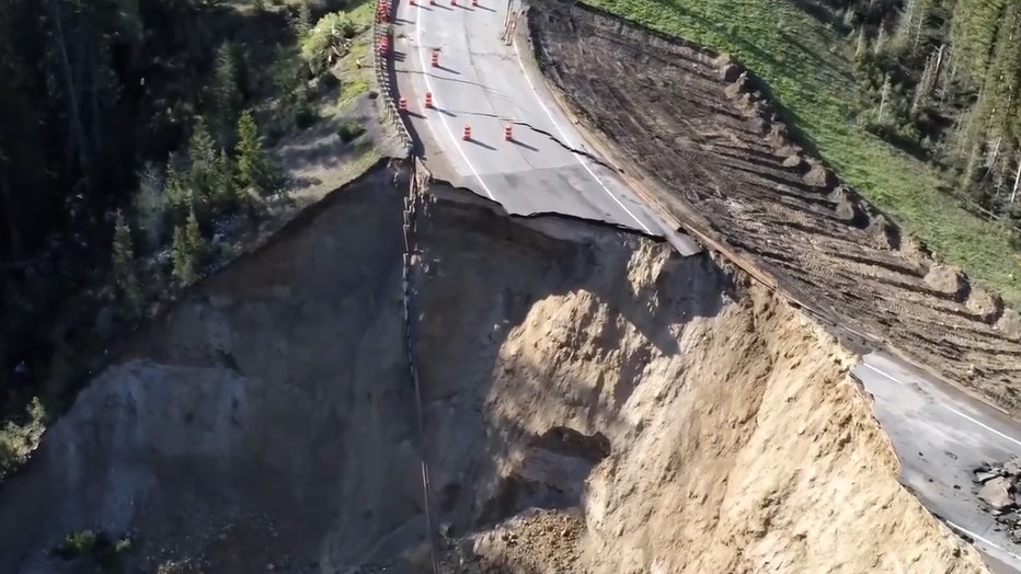 Teton Pass, section of highway in Wyoming, collapses in mudslide FOX