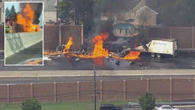 NJ Route 3 accident: Driver killed after tractor-trailer explodes, catches fire in Clifton