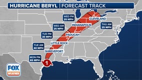 Beryl path tracker: Could hurricane remnants impact NYC this week?