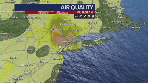 NYC air quality: July 4th fireworks haze impacting conditions – LIVE MAP
