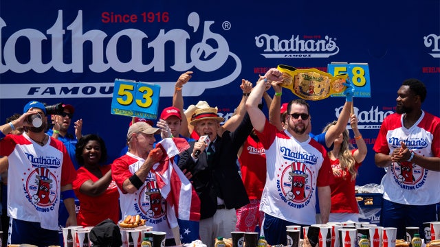 Patrick Bertoletti of Chicago wins his first men’s title at annual Nathan’s hot dog eating contest