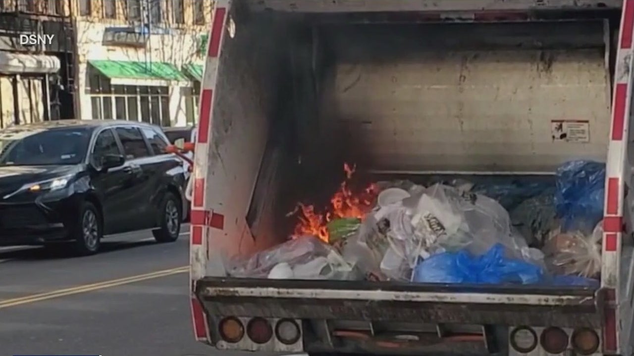 Lithium-ion batteries cause fires in garbage trucks in New York