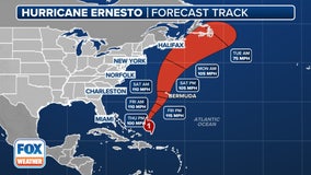 Hurricane Ernesto path: Where is the storm headed? Live tracker