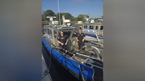 Suffolk County police officers rescue man and his dog from Long Island waters