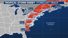 Tropical Storm Debby update: Impact on NYC, latest path projections and more