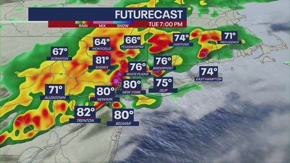 NYC area sees flooding: 3–5 inches of rain expected | Weather Forecast