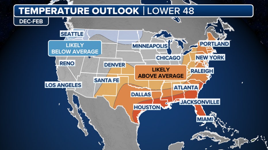 NOAA winter outlook. (FOX Weather)