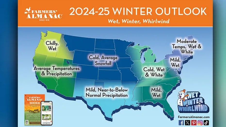 Winter 202425 snow forecast NOAA, top almanacs predict season for NYC