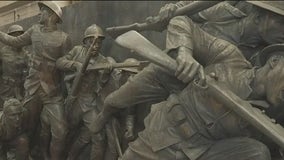 $8M sculpture by NY artist unveiled at World War I memorial after more than a decade