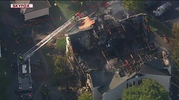 Fire rips through apartment complex in Rockland County