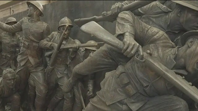 $8M sculpture by NY artist unveiled at World War I memorial after more than a decade