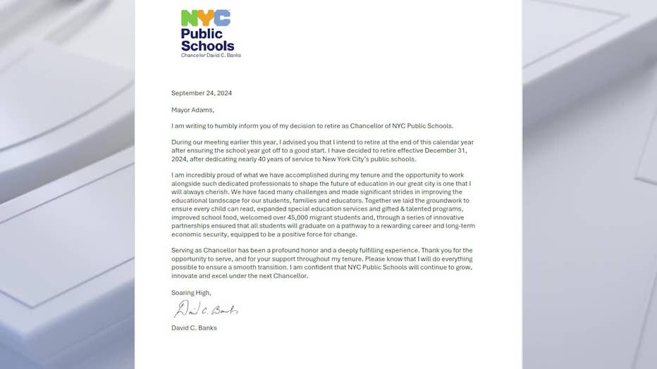 David Banks to step down
