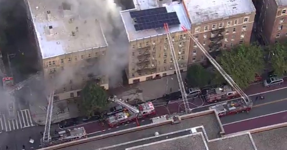 Nine injured after fire erupts at five-story Bronx apartment building ...