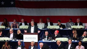 Trump delivers a pointed and at times bitter speech at Al Smith charity dinner