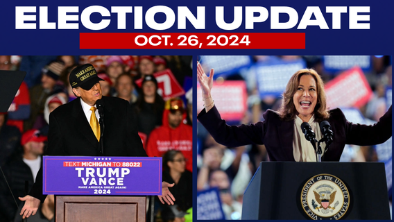 2024 election update: What Trump said on Joe Rogan podcast, Harris latest, polls | Oct. 26