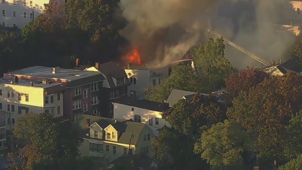 LIVE: Large Newark, NJ, fire tears through at least 3 homes