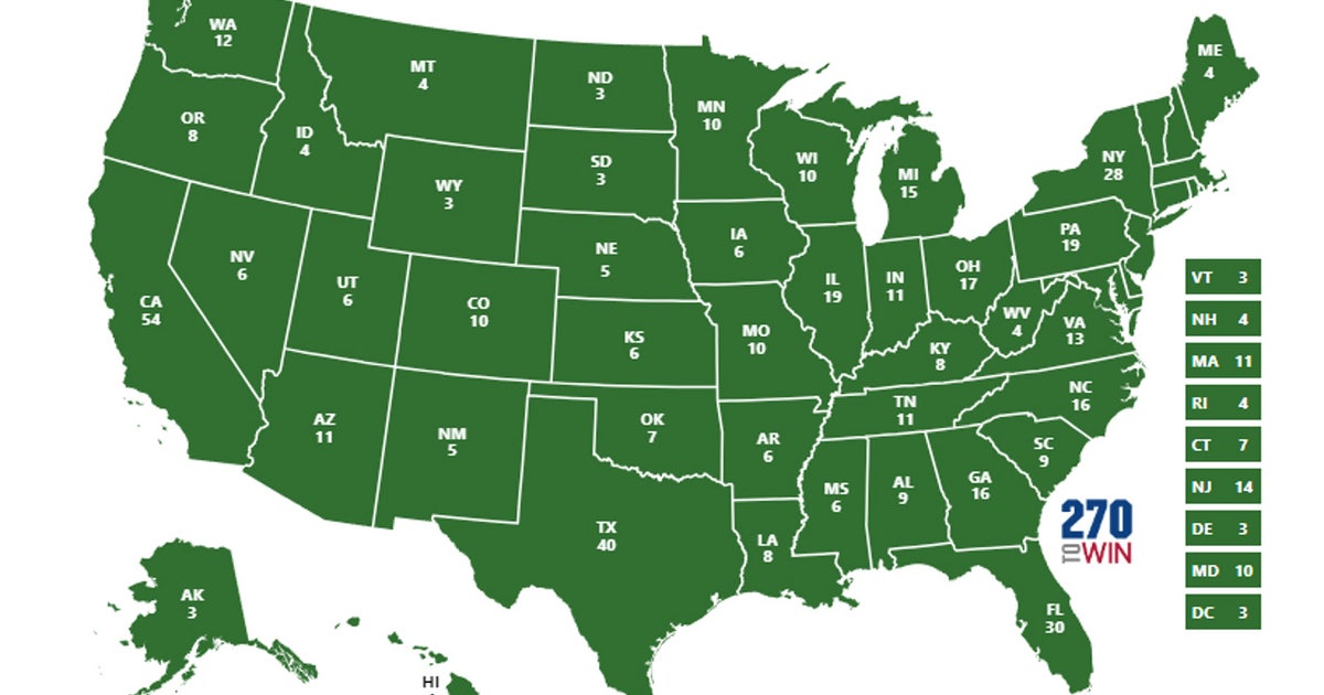 How many electoral votes does each state have? | FOX 5 New York