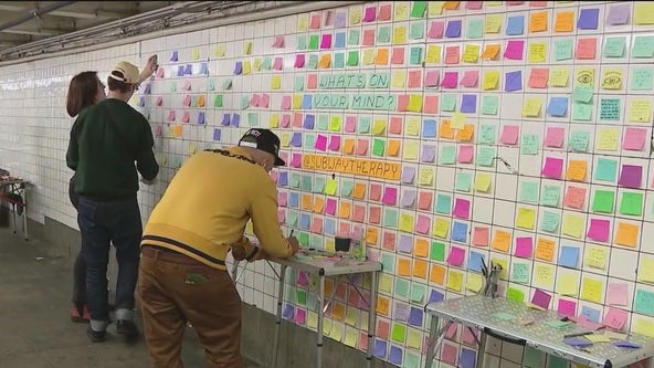 NYC subway ‘Therapy Wall’ offers commuters a place to vent post-election