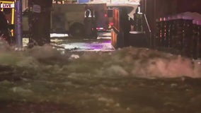 Large water main break floods streets in the Bronx