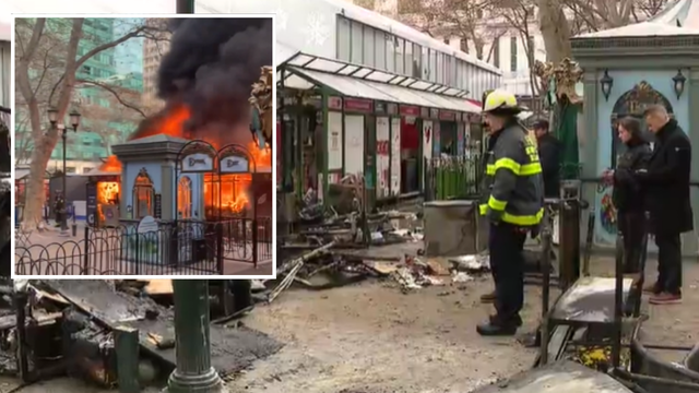 Bryant Park Holiday Market fire that destroyed several stands was accidental: FDNY