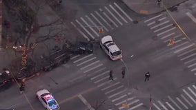 NYPD officer in serious condition after car crash in Harlem