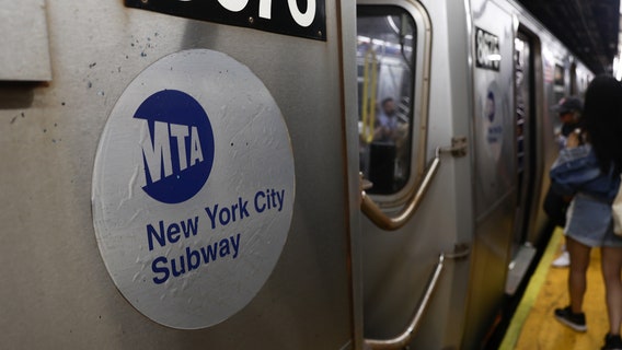 Man stabbed multiple times in head on NYC subway train; person in custody