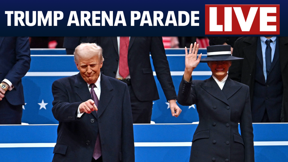 LIVE: Trump hosts presidential parade from Capital One Arena