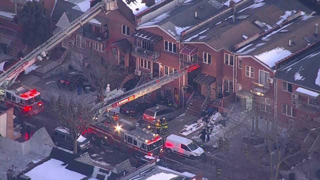 FDNY battle Queens fire amid frigid temps, frozen hydrant; e-bikes found at scene