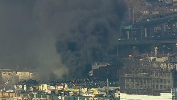 Large fire breaks out near Citi Field; black smoke billows over Queens