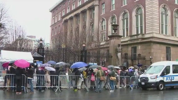 Protests at Columbia after university agrees to Trump administration demands