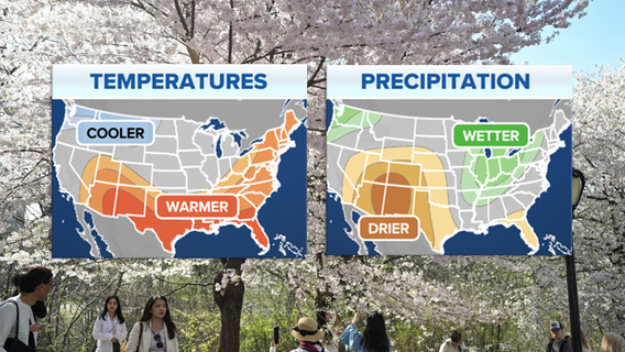 2025 spring weather outlook for the NYC area