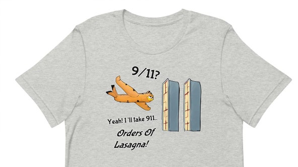 Etsy ad for 'Garfield 9/11' shirt targets 9/11 victim's daughter