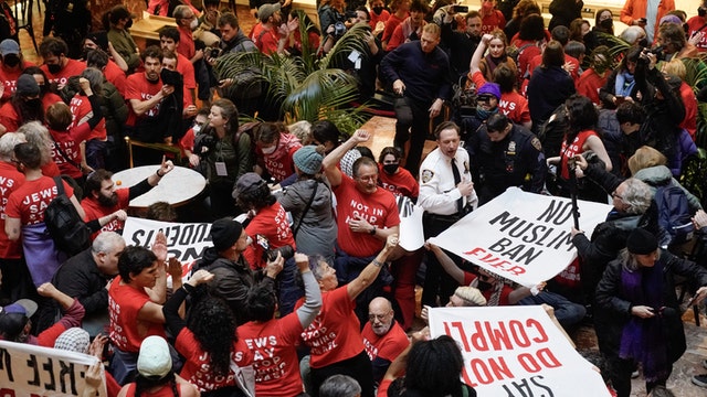 Trump Tower protests: 150 Mahmoud Khalil supporters storm Midtown building; 90+ arrested