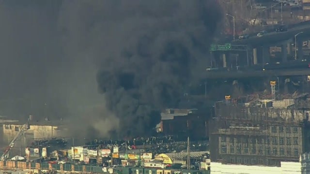 Large fire breaks out near Citi Field; black smoke billows over Queens
