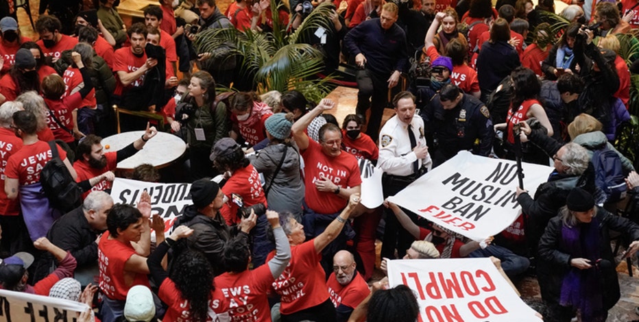 Trump Tower protests: 150 Mahmoud Khalil supporters storm Midtown building; 90+ arrested