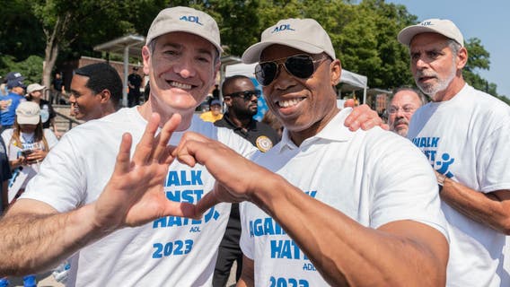 Mayor Eric Adams petitions to run on 'EndAntiSemitism' ballot line